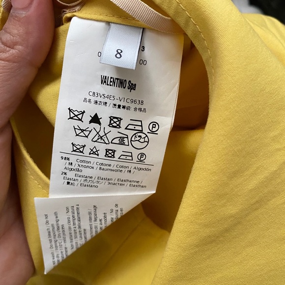 Valentino Beautiful Yellow Tea Party Sundress 8 - Picture 5 of 5